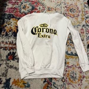 Corona white hoodie